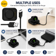OnePlus Watch 3/2/2R Magnetic Charging Cable | USB Charging Dock with 100cm Cable | Fast &amp; Reliable Smartwatch Charger &ndash; Black | iCare