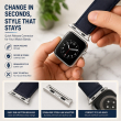 Apple Watch 42mm, 44mm &amp; 45mm Stainless Steel Watch Strap Connector, Replaceable Band End Adapter for Watch Bands &ndash; Silver | iCare