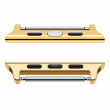Apple Watch 42mm, 44mm &amp; 45mm Stainless Steel Watch Strap Connector, Replaceable Band End Adapter for Watch Bands &ndash; Gold | iCare