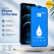 Tempered Glass For iPhone 12 Pro Max Screen Protector With Dustproof Earpiece Mesh. &ndash; Frame | iCare