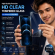 Tempered Glass For iPhone 12 Pro Max Screen Protector With Dustproof Earpiece Mesh. &ndash; Frameless | iCare