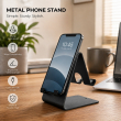 Metal Stand for Mobile Phones &amp; Tablets (Up to 10") | Universal Dual-Sided. (Black) | iCare