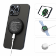 15W Magsafe wireless Charger | iCare Magnetic Wireless Charging Pad 15W With Desktop Stand Support for Smartphones, Watches &amp; Earbuds. &ndash; White | iCare