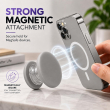 Universal MagSafe Magnetic Phone Grip &amp; Mobile Holder | 360&deg; Adjustable Ring Stand, Finger Holder &amp; Kickstand, Strong Magnetic Pop-Up Holder | Macrons Colors iCare-Grey
