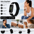 Fitbit Inspire 3 | Nylon Braided Elastic Sport Band | Soft Breathable Stretch Replacement Wristband,For Women &amp; Men, Comfortable Sports &amp; Daily Wear- Black | iCare
