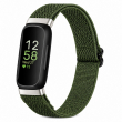 Fitbit Inspire 3 | Nylon Braided Elastic Sport Band | Soft Breathable Stretch Replacement Wristband,For Women &amp; Men, Comfortable Sports &amp; Daily Wear- Dark Green | iCare