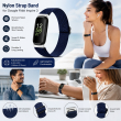 Fitbit Inspire 3 | Nylon Braided Elastic Sport Band | Soft Breathable Stretch Replacement Wristband,For Women &amp; Men, Comfortable Sports &amp; Daily Wear- Dark Blue | iCare