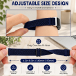 Fitbit Inspire 3 | Nylon Braided Elastic Sport Band | Soft Breathable Stretch Replacement Wristband,For Women &amp; Men, Comfortable Sports &amp; Daily Wear- Dark Blue | iCare