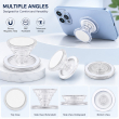 Universal | Magnetic Phone Grip &amp; Stand for MagSafe Compatible Phones | Clear Swappable Adhesive Top, Adjustable Kickstand, DIY Custom Design-iCare