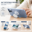 Universal | Magnetic Phone Grip &amp; Stand for MagSafe Compatible Phones | Clear Swappable Adhesive Top, Adjustable Kickstand, DIY Custom Design-iCare