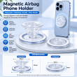 Universal | Magnetic Phone Grip &amp; Stand for MagSafe Compatible Phones | Clear Swappable Adhesive Top, Adjustable Kickstand, DIY Custom Design-iCare