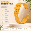 Fitbit Inspire 3 | Soft Removable Replacement Strap | Comfortable Adjustable Smartwatch Wristband, Durable Sport Band For Men &amp; Women-Yellow | iCare