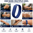 Google Fitbit Air | Nylon Sport Strap | Breathable Lightweight Adjustable Replacement Wristband, Comfortable Fitness Band for Men &amp; Women- Dark Blue | iCare