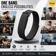 Google Fitbit Air | Nylon Sport Strap | Breathable Lightweight Adjustable Replacement Wristband, Comfortable Fitness Band for Men &amp; Women- Dark Blue | iCare