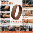 Google Fitbit Air | Nylon Sport Strap | Breathable Lightweight Adjustable Replacement Wristband, Comfortable Fitness Band for Men &amp; Women- Dune Orange | iCare