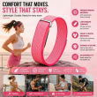 Google Fitbit Air | Nylon Sport Strap | Breathable Lightweight Adjustable Replacement Wristband, Comfortable Fitness Band for Men &amp; Women- Hot Pink | iCare