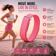 Google Fitbit Air | Nylon Sport Strap | Breathable Lightweight Adjustable Replacement Wristband, Comfortable Fitness Band for Men &amp; Women- Hot Pink | iCare