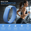 Google Fitbit Air | Nylon Sport Strap | Breathable Lightweight Adjustable Replacement Wristband, Comfortable Fitness Band for Men &amp; Women-Light Blue | iCare
