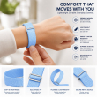 Google Fitbit Air | Nylon Sport Strap | Breathable Lightweight Adjustable Replacement Wristband, Comfortable Fitness Band for Men &amp; Women-Light Blue | iCare