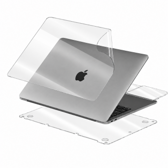MacBook Air 13.3" | Clear Ultra-Thin Laptop Skin | Scratch-Resistant Protective Sticker Cover Compatible with A2337 M1 2020 | Easy Apply &amp; Remove | iCare