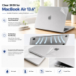 MacBook Air 13.6-Inch Clear Skin &amp; Keyguard Compatible For M5 2026 A3449 | Ultra-Thin Transparent Laptop Skin | Scratch-Resistant Protective Cover | iCare