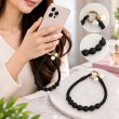 Silicone Necklace Phone Lanyard | Universal Smartphone Holder Strap | Soft Adjustable Anti-Drop Neck Cord, Ring Grip &amp; Hands-Free Phone Carrier | iCare