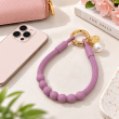 Silicone Necklace Phone Lanyard | Universal Smartphone Holder Strap | Soft Adjustable Anti-Drop Neck Cord, Ring Grip &amp; Hands-Free Phone Carrier | iCare