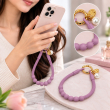 Silicone Necklace Phone Lanyard | Universal Smartphone Holder Strap | Soft Adjustable Anti-Drop Neck Cord, Ring Grip &amp; Hands-Free Phone Carrier | iCare