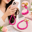 Silicone Necklace Phone Lanyard | Universal Smartphone Holder Strap | Soft Adjustable Anti-Drop Neck Cord, Ring Grip &amp; Hands-Free Phone Carrier | iCare