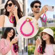 Silicone Necklace Phone Lanyard | Universal Smartphone Holder Strap | Soft Adjustable Anti-Drop Neck Cord, Ring Grip &amp; Hands-Free Phone Carrier | iCare