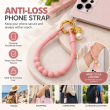 Silicone Necklace Phone Lanyard | Universal Smartphone Holder Strap | Soft Adjustable Anti-Drop Neck Cord, Ring Grip &amp; Hands-Free Phone Carrier | iCare