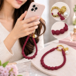 Silicone Necklace Phone Lanyard | Universal Smartphone Holder Strap | Soft Adjustable Anti-Drop Neck Cord, Ring Grip &amp; Hands-Free Phone Carrier | iCare