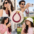 Silicone Necklace Phone Lanyard | Universal Smartphone Holder Strap | Soft Adjustable Anti-Drop Neck Cord, Ring Grip &amp; Hands-Free Phone Carrier | iCare