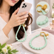 Silicone Necklace Phone Lanyard | Universal Smartphone Holder Strap | Soft Adjustable Anti-Drop Neck Cord, Ring Grip &amp; Hands-Free Phone Carrier | iCare
