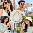 Silicone Necklace Phone Lanyard | Universal Smartphone Holder Strap | Soft Adjustable Anti-Drop Neck Cord, Ring Grip &amp; Hands-Free Phone Carrier | iCare