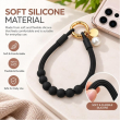 Silicone Necklace Phone Lanyard | Universal Smartphone Holder Strap | Soft Adjustable Anti-Drop Neck Cord, Ring Grip &amp; Hands-Free Phone Carrier | iCare
