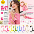 Silicone Teddy Twist Lanyard | Universal Phone Lanyard with Pop Holder &amp; Loop | Cute Adjustable Neck Strap, Mobile Phone Cord, Rasi / String for Smartphones-Hot Pink | iCare