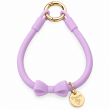 Silicone Bow Phone Lanyard | Adjustable Mobile Phone Strap with Pop Holder &amp; Loop | Anti-Drop Hands-Free Neck Strap-Light Purple | iCare