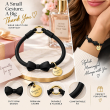 Silicone Bow Phone Lanyard | Adjustable Mobile Phone Strap with Pop Holder &amp; Loop | Anti-Drop Hands-Free Neck Strap-Black | iCare