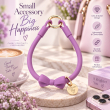 Silicone Bow Phone Lanyard | Adjustable Mobile Phone Strap with Pop Holder &amp; Loop | Anti-Drop Hands-Free Neck Strap-Purple| iCare