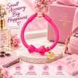Silicone Bow Phone Lanyard | Adjustable Mobile Phone Strap with Pop Holder &amp; Loop | Anti-Drop Hands-Free Neck Strap-Hot Pink | iCare
