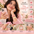 Silicone Bow Phone Lanyard | Adjustable Mobile Phone Strap with Pop Holder &amp; Loop | Anti-Drop Hands-Free Neck Strap-Light Pink | iCare