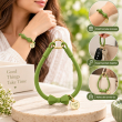 Silicone Bow Phone Lanyard | Adjustable Mobile Phone Strap with Pop Holder &amp; Loop | Anti-Drop Hands-Free Neck Strap-Green | iCare