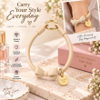 Silicone Bow Phone Lanyard | Adjustable Mobile Phone Strap with Pop Holder &amp; Loop | Anti-Drop Hands-Free Neck Strap-Beige | iCare