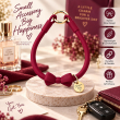 Silicone Bow Phone Lanyard | Adjustable Mobile Phone Strap with Pop Holder &amp; Loop | Anti-Drop Hands-Free Neck Strap-Wine | iCare