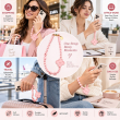 Silicone Flower Phone Lanyard | Adjustable Mobile Strap with Pop Holder &amp; Loop | Anti-Drop Hands-Free Phone Strap | iCare