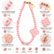 Silicone Flower Phone Lanyard | Adjustable Mobile Strap with Pop Holder &amp; Loop | Anti-Drop Hands-Free Phone Strap | iCare