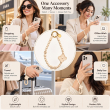 Silicone Flower Phone Lanyard | Adjustable Mobile Strap with Pop Holder &amp; Loop | Anti-Drop Hands-Free Phone Strap | iCare