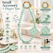 Silicone Flower Phone Lanyard | Adjustable Mobile Strap with Pop Holder &amp; Loop | Anti-Drop Hands-Free Phone Strap | iCare