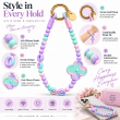 Silicone Flower Phone Lanyard | Adjustable Mobile Strap with Pop Holder &amp; Loop | Anti-Drop Hands-Free Phone Strap | iCare
